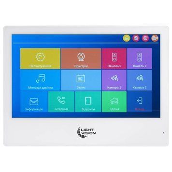 Light Vision SINGAPORE WiFi FHD WHITE (AI) 10" Відеодомофон 99-10025317 фото