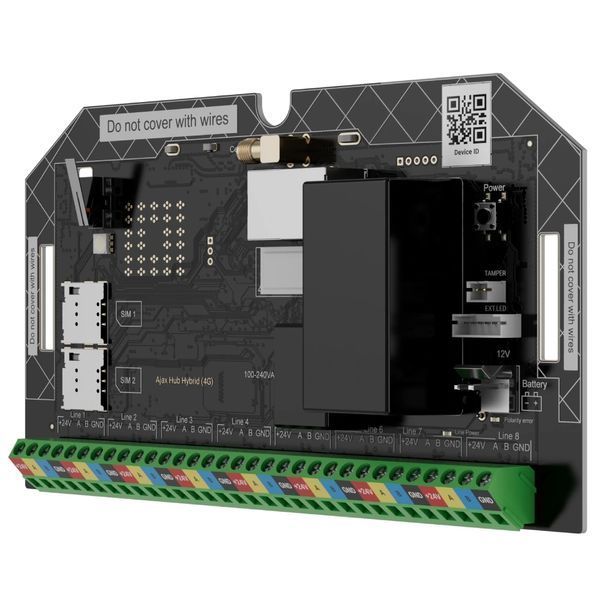 Охоронна централь Ajax Superior Hub Hybrid (4G) (without casing) Fibra 99-10025188 фото